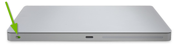 Magic Trackpad on/off switch.