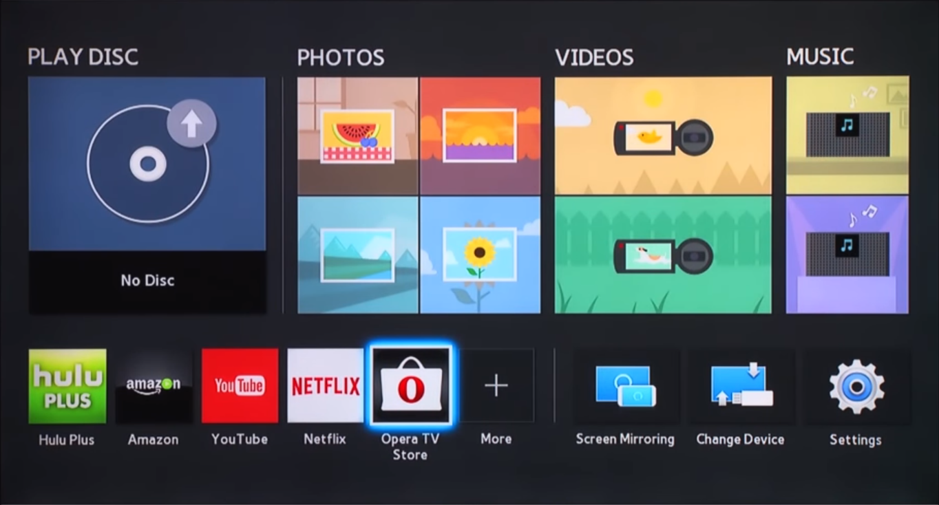Blu-ray menu with option highlighted