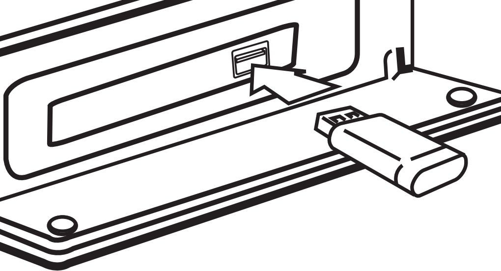 USB device being connected to player.