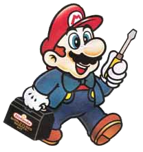 Nintendo's Mario with a toolkit
