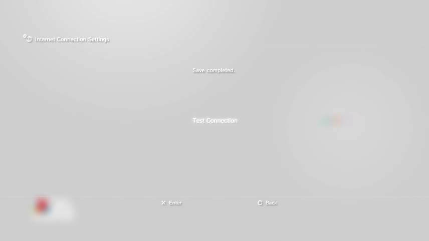 Test connection selected. Screenshot.