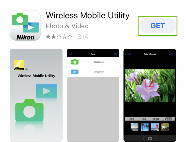 WirelessMobileUtility with Get button highlighted