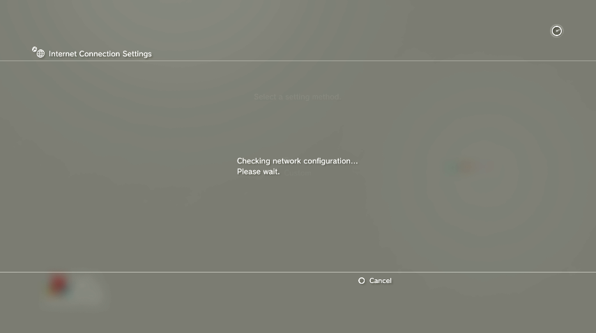 Checking network configuration. Screenshot.