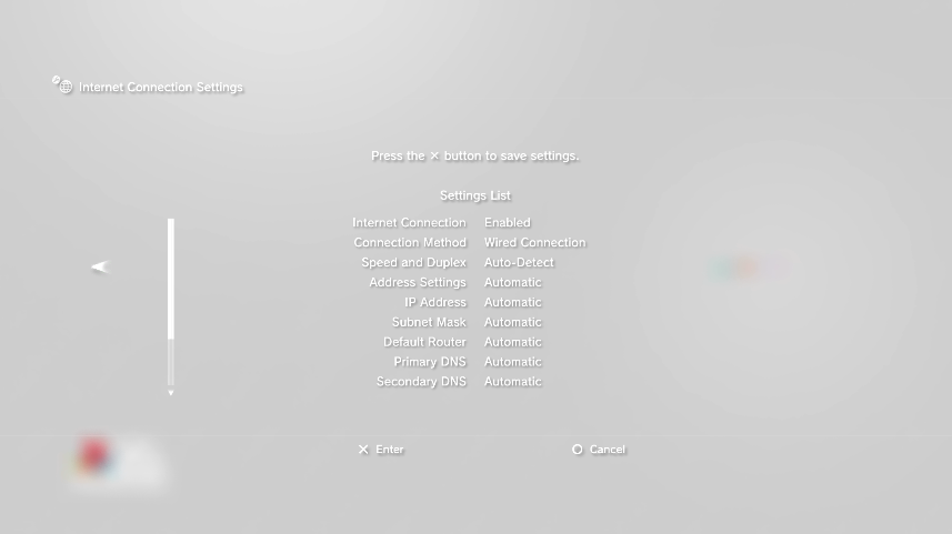 Internet connection summary. Screenshot.