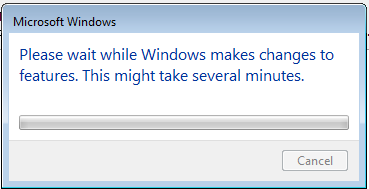 Windows feature install dialog.