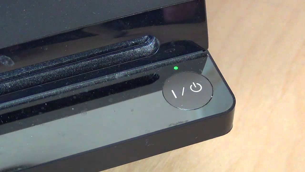 PS3 power button.