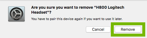 Screenshot of conformation box with Remove highlighted
