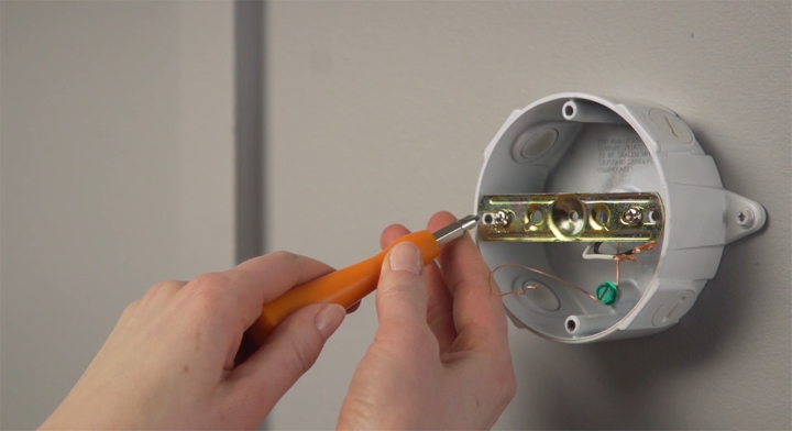 Junction box bracket removal.