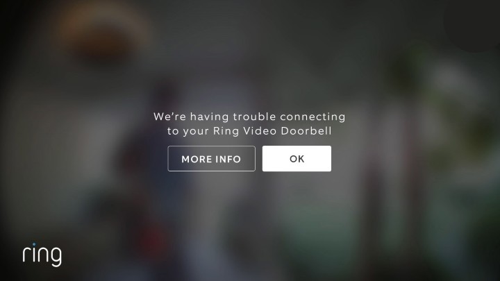 Trouble connecting to Ring device