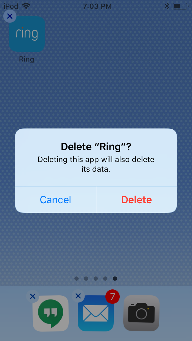 Deletion confirmation