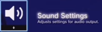 Sound Settings with speaker icon