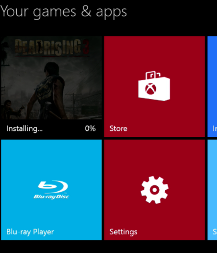 Games and apps window