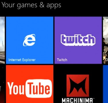 Your games and apps. Screenshot.