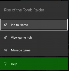 Pin screen with Pin to Home highlighted