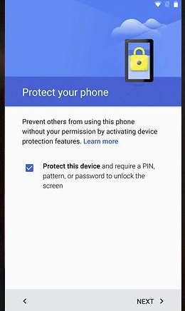 Google account setup to protect your phone