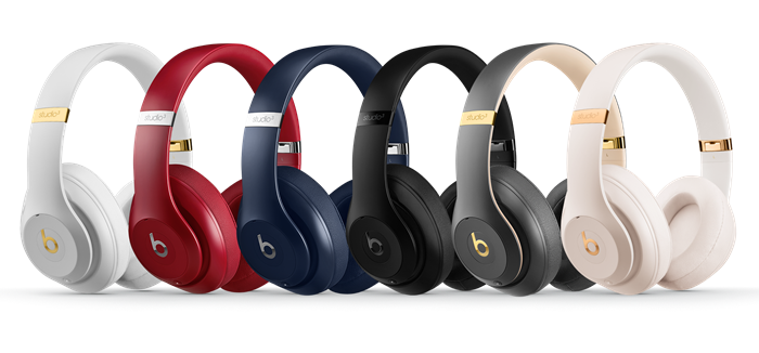 A selection of Beats Studio 3 headsets