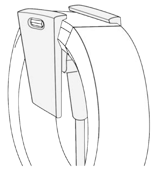 picture of the charger connected to the watch