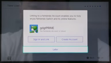 Nintendo switch Nintendo network ID link page