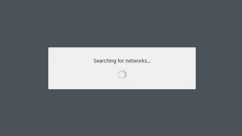 Nintendo switch searching for networks