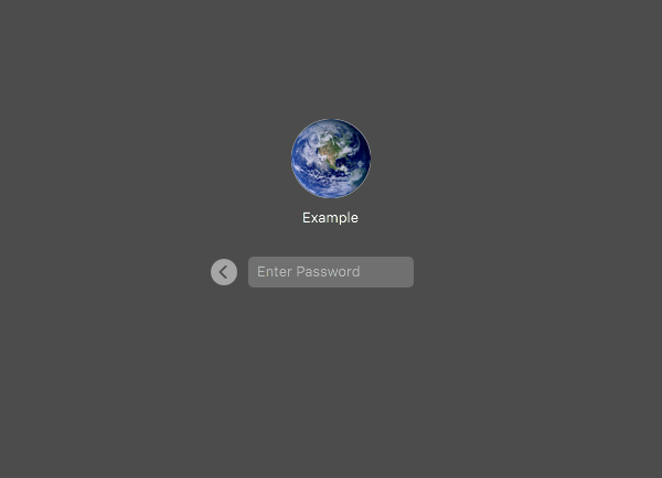 macOS Password Prompt.