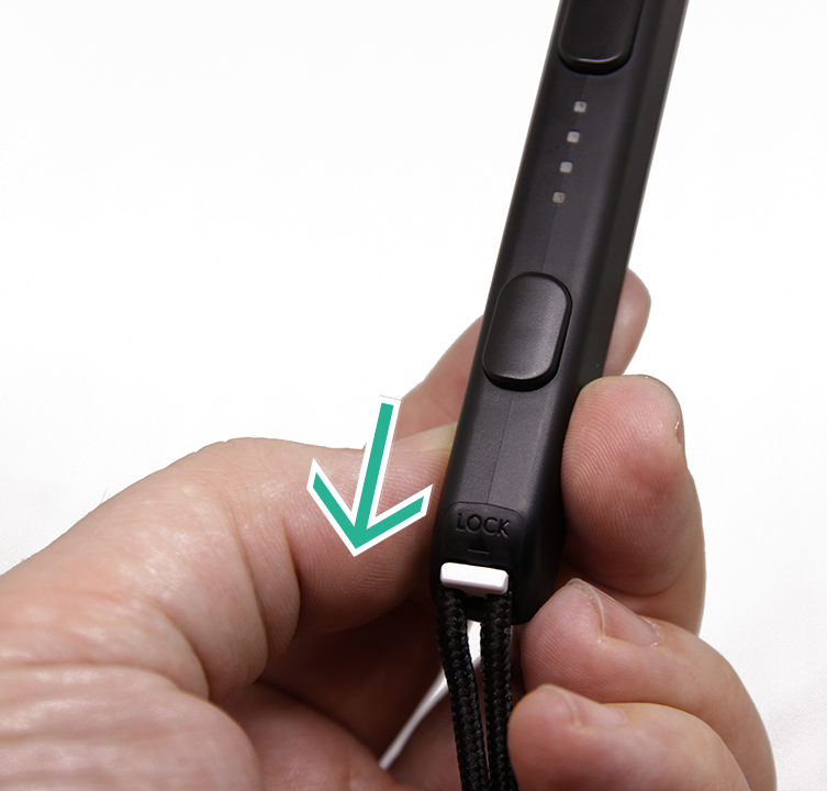 Nintendo Joy-Con strap being unlocked