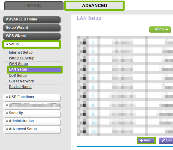 Address Reservation on Router.