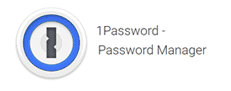 1Password icon and blurb