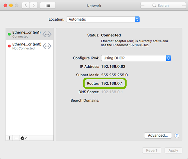 Network Preferences with Router highlighted.
