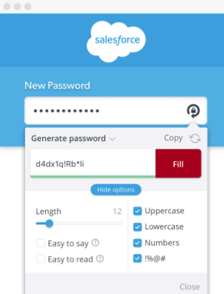 LastPass generation of password
