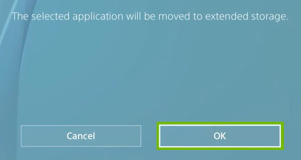 Move conformation with OK highlighted.
