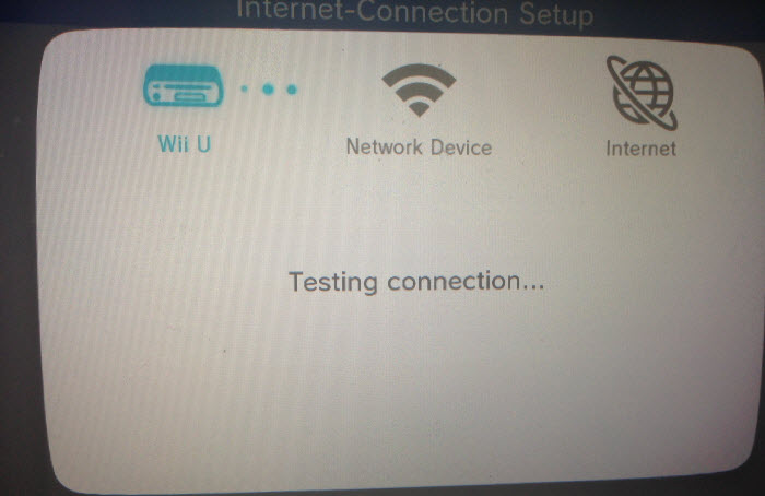 connection test in progress