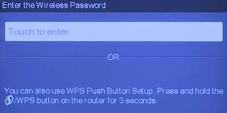 HP printer wireless password field