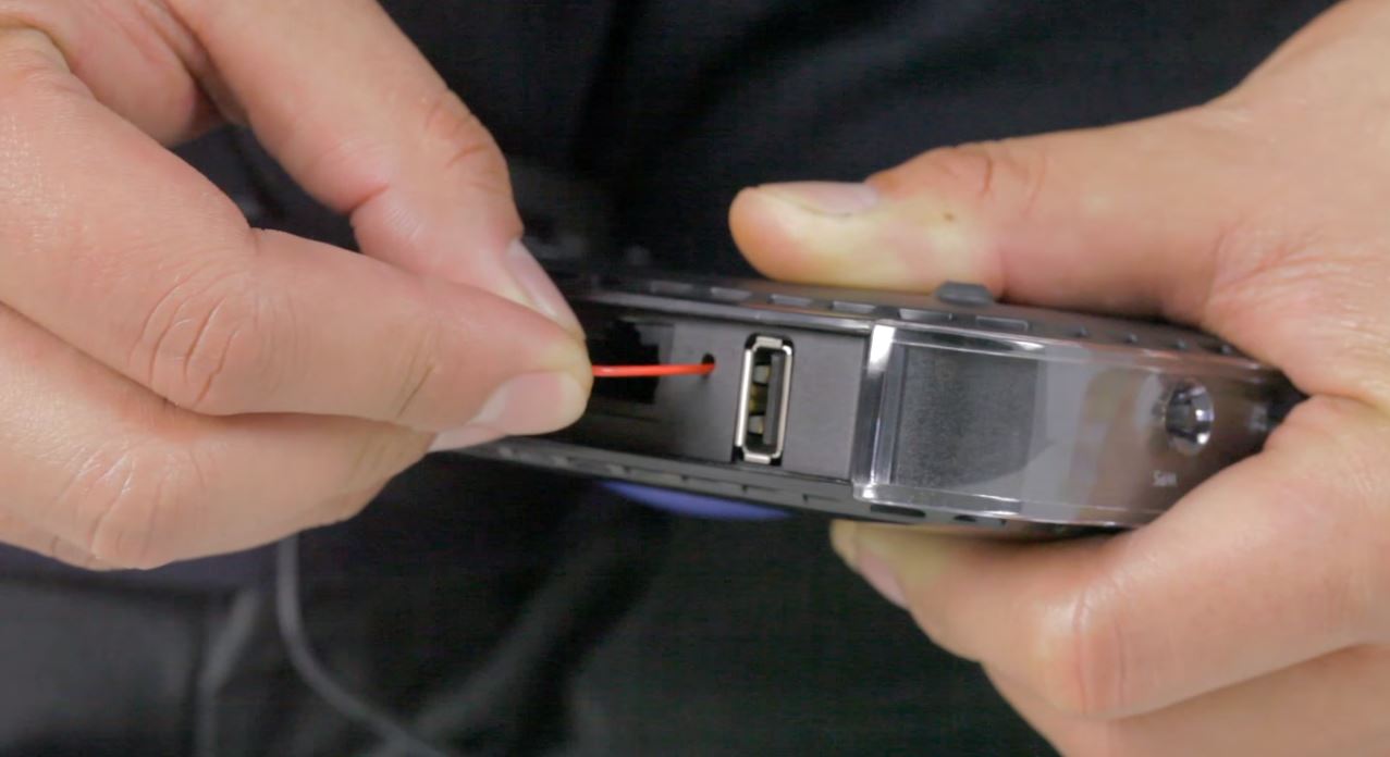 Performing a factory reset.