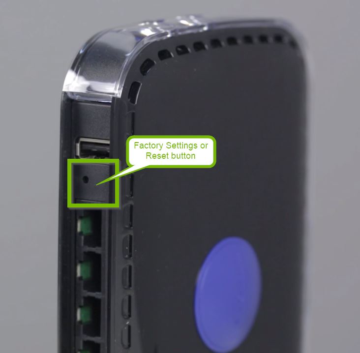 Restore Factory Settings button.