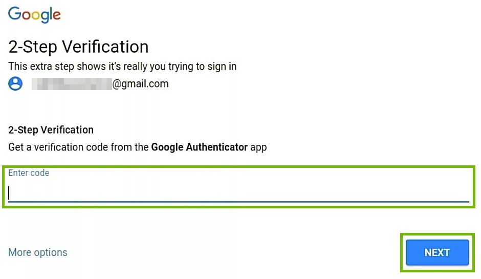 chromebook setup with 2-step verification