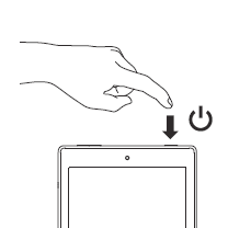 Fire Tablet power button pointed out.