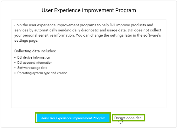 User Experience page with both options highlighted. Screenshot