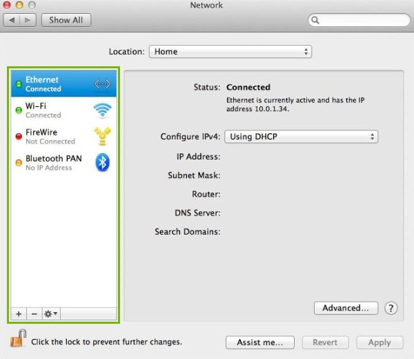 Connections highlighted