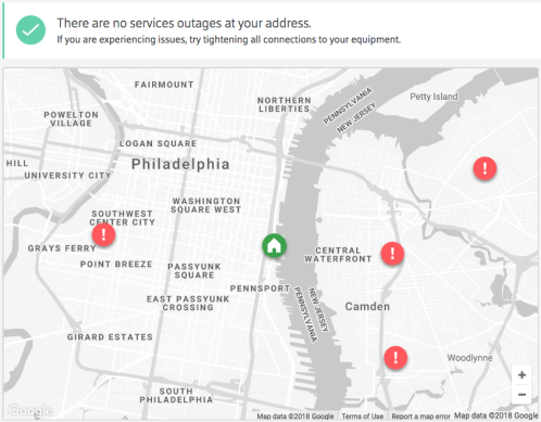 Example Outage Map