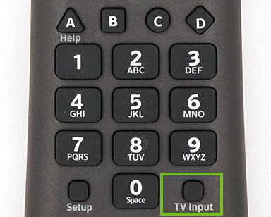 Input button on xfinity remote