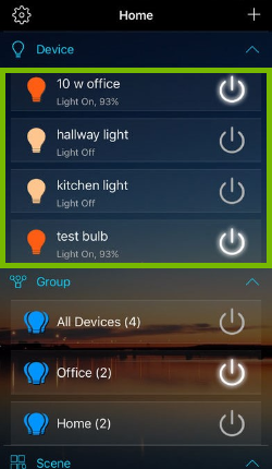 List of installed bulbs that can be managed