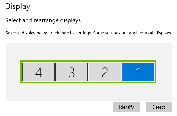 display settings with monitors highlighted