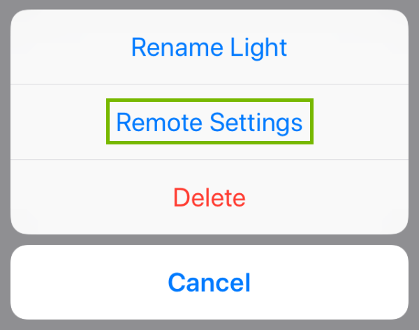 Remote Settings
