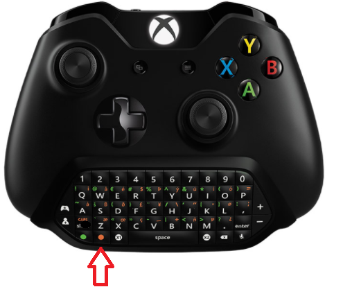 Blinking orange LED on chatpad.