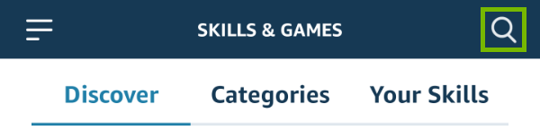 Search icon highlighted