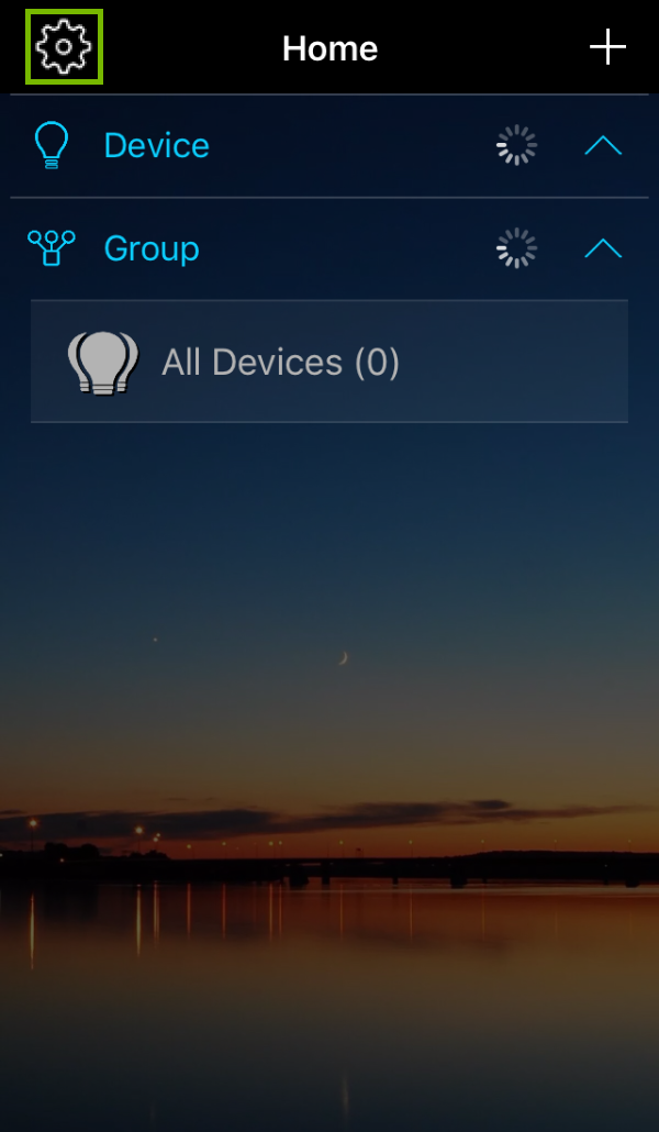 Flux WiFi Pro home page with the Menu button highlighted