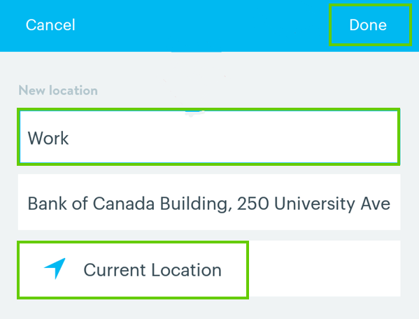 Setting up a new location