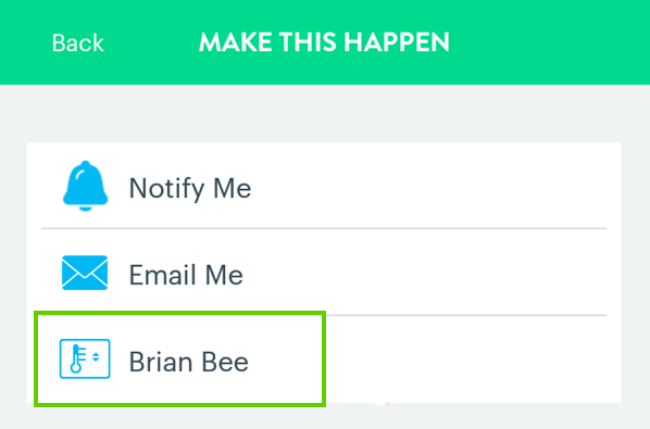 Name of your thermostat