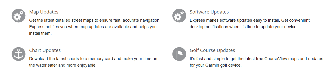 List of features for updating the Garmin Vivofit