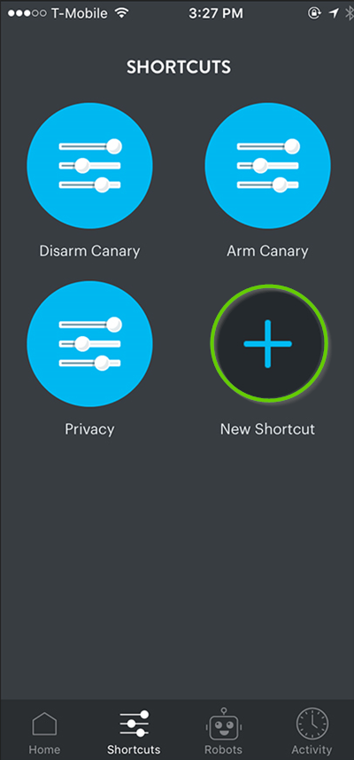 Wink 2 new shortcut button